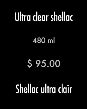 Ultra clear shellac
