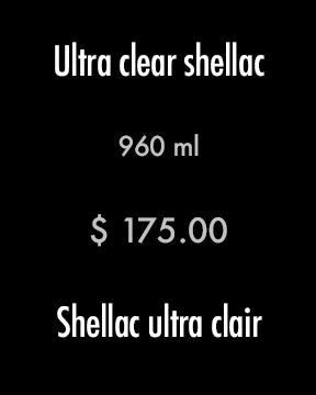 Ultra clear shellac