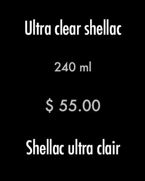 Ultra clear shellac