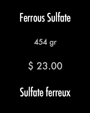 Ferrous Sulfate (heptahydrate)